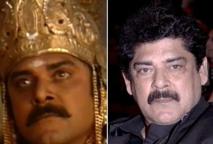 Salman Khan embracing Nikitin Dheer at funeral pyre, surrounded by mourning Bollywood stars.