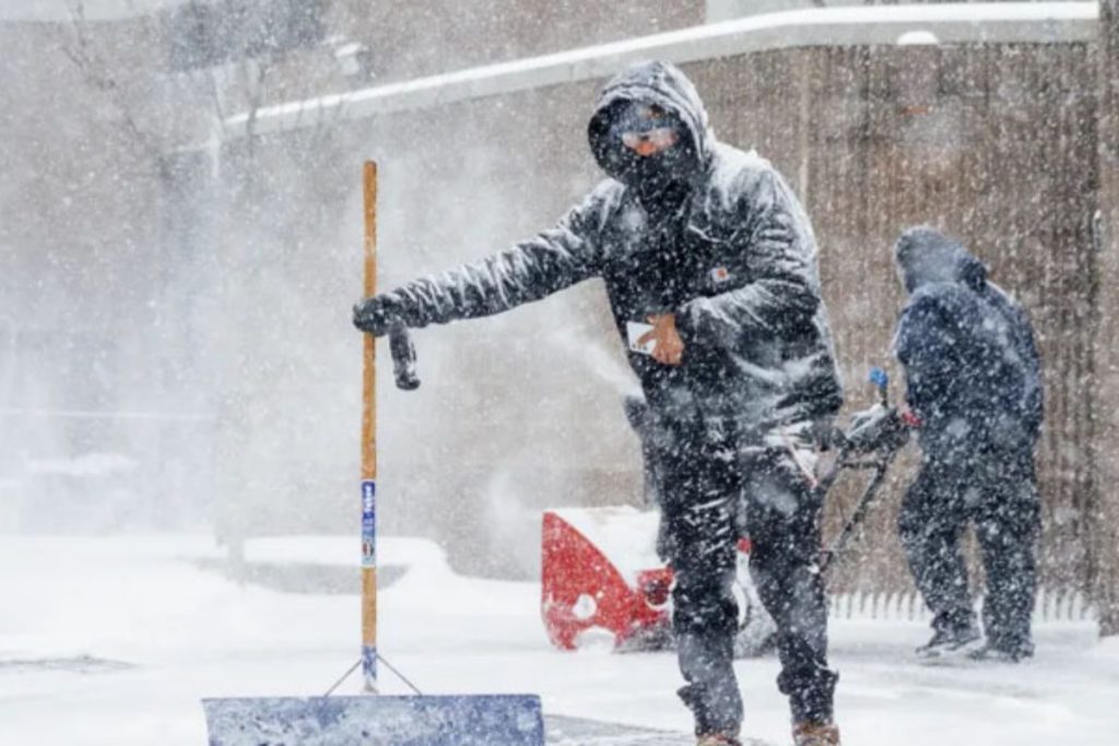 Snowstorm in US