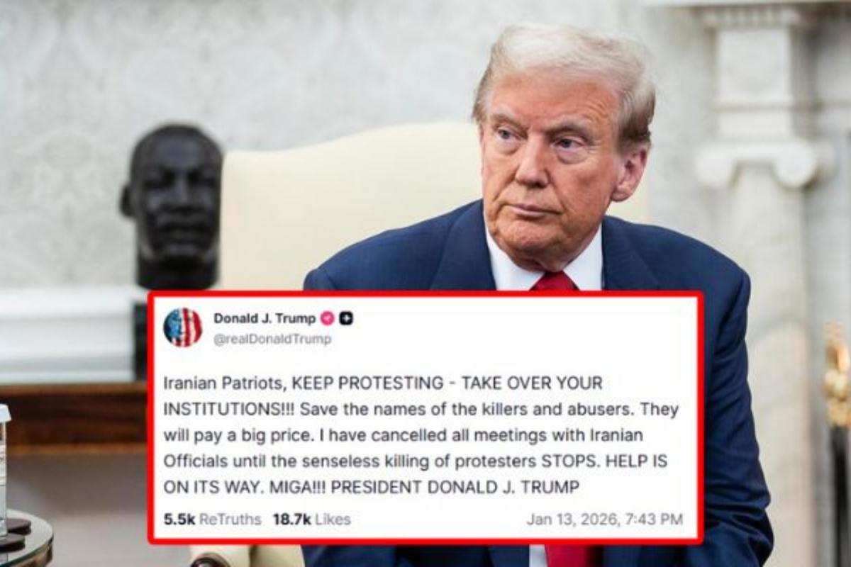 Trump urges Iranians