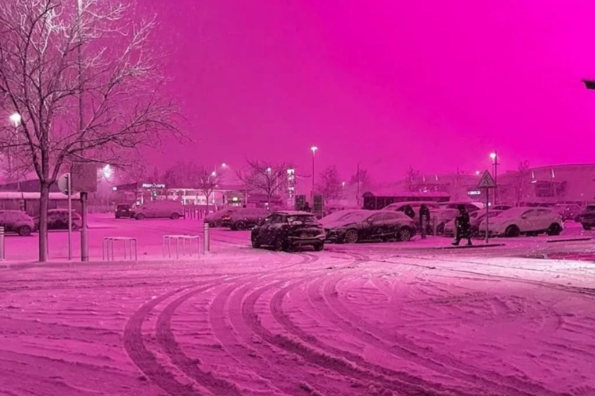 Pink skies