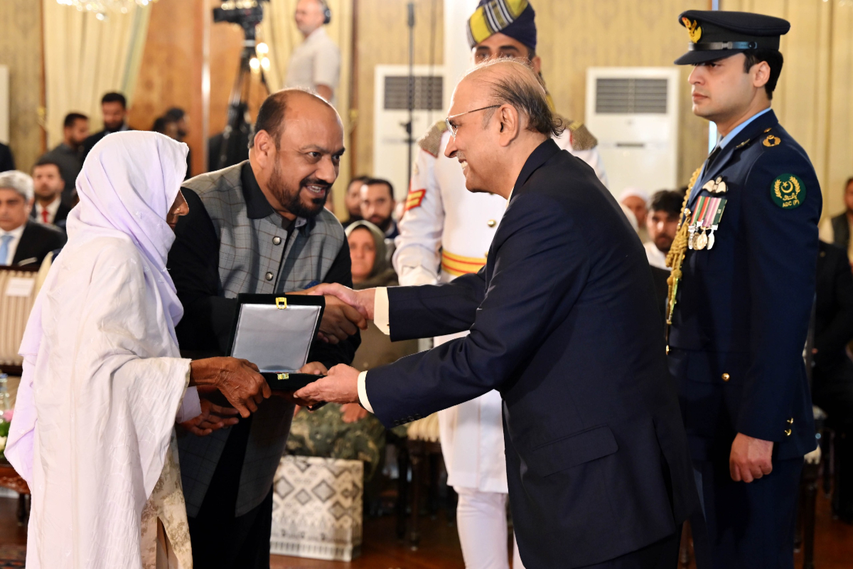 President confers