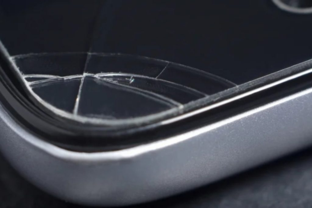 Damaged screen